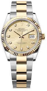 Rolex Datejust 36 126233-0046 Yellow gold and Stainless steel Champagne