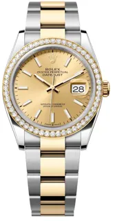 Rolex Datejust 126283RBR-0002 Yellow gold and Stainless steel Champagne