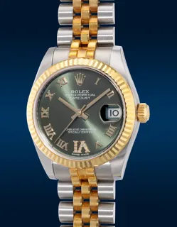 Rolex Datejust 31 178273 Yellow gold and Stainless steel Green