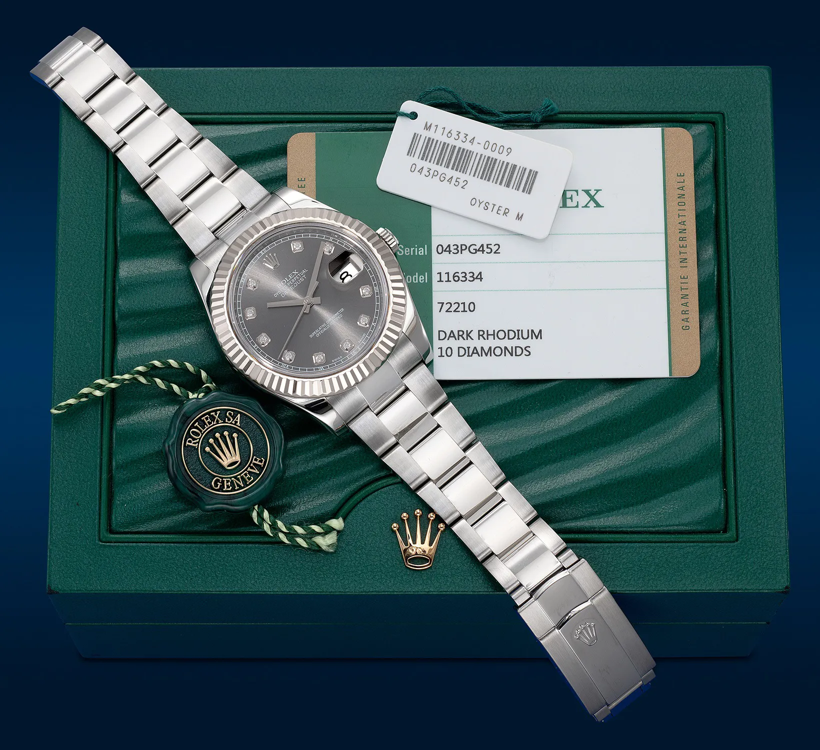 Rolex Datejust II 116334 41mm White gold and Stainless steel Gray 1