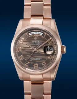 Rolex Day-Date 36 118205 Rose gold Brown