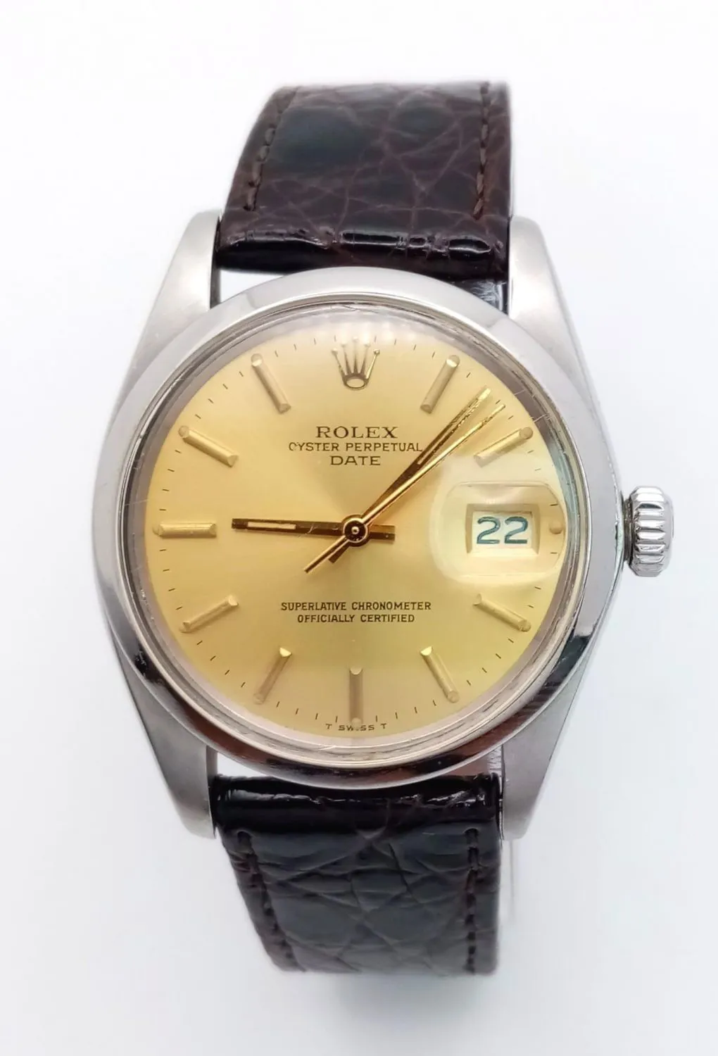 Rolex Oyster Perpetual Date 1500 35mm Stainless steel Gold 1