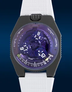 Urwerk UR-100V UltraViolet UR-100V Titanium and Black DLC Purple