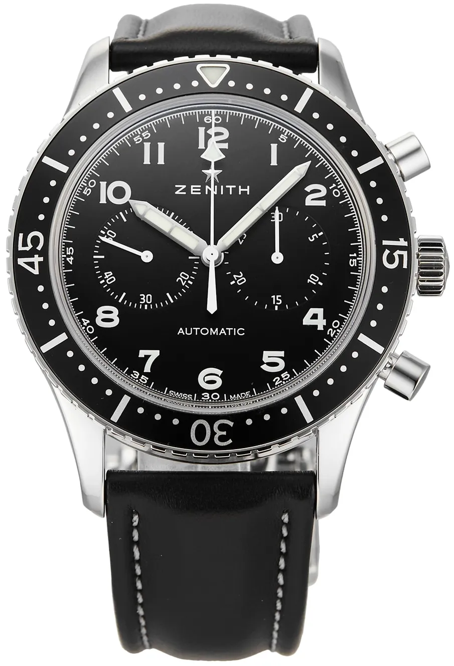 Zenith Pilot 03.2240.4069/21.C774 43mm Stainless steel Black