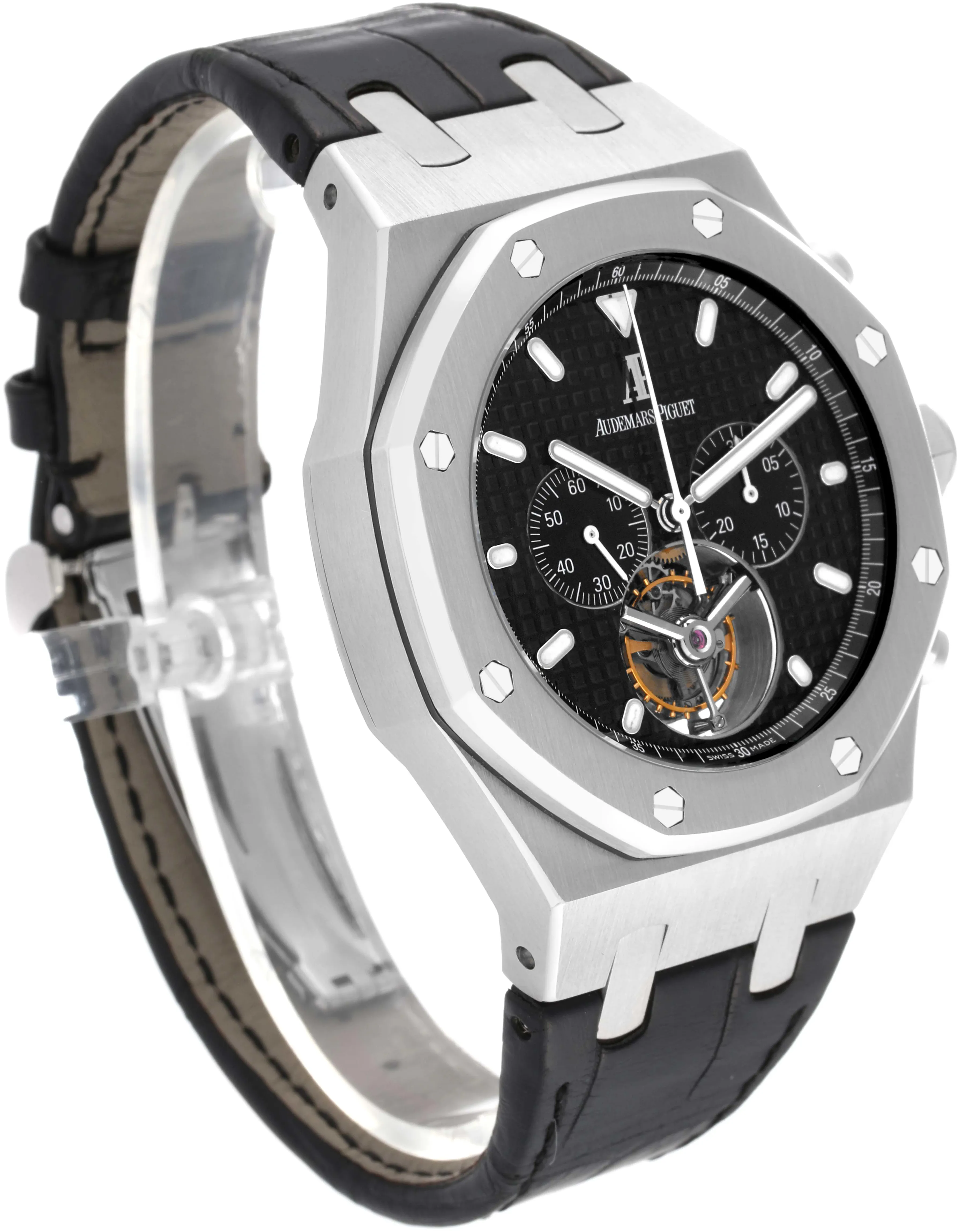 Audemars Piguet Royal Oak Tourbillon 25977ST.OO.D002CR.01 44mm Stainless ctagonal Black 2