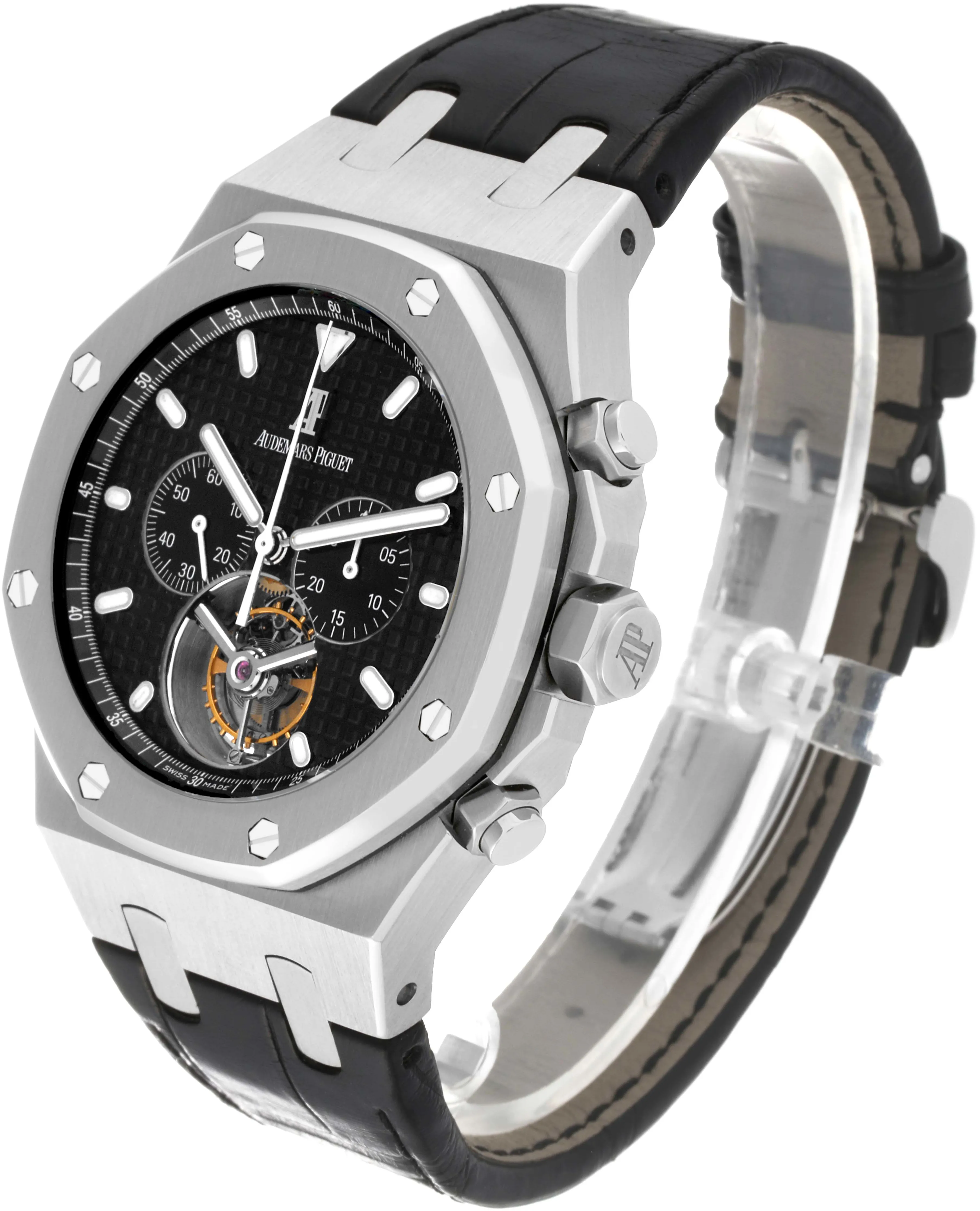 Audemars Piguet Royal Oak Tourbillon 25977ST.OO.D002CR.01 44mm Stainless ctagonal Black 3