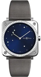 Bell & Ross BR S BRS-EA-ST-LGD/SCR/SAT Stainless steel Blue