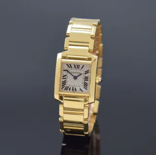 Cartier Tank Française 1820 Yellow gold Silver