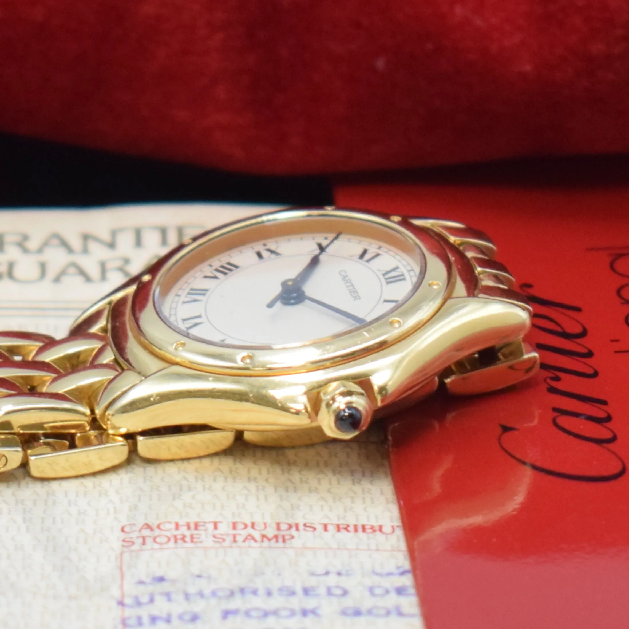 Cartier Cougar 887906 26mm Yellow gold Silver 3