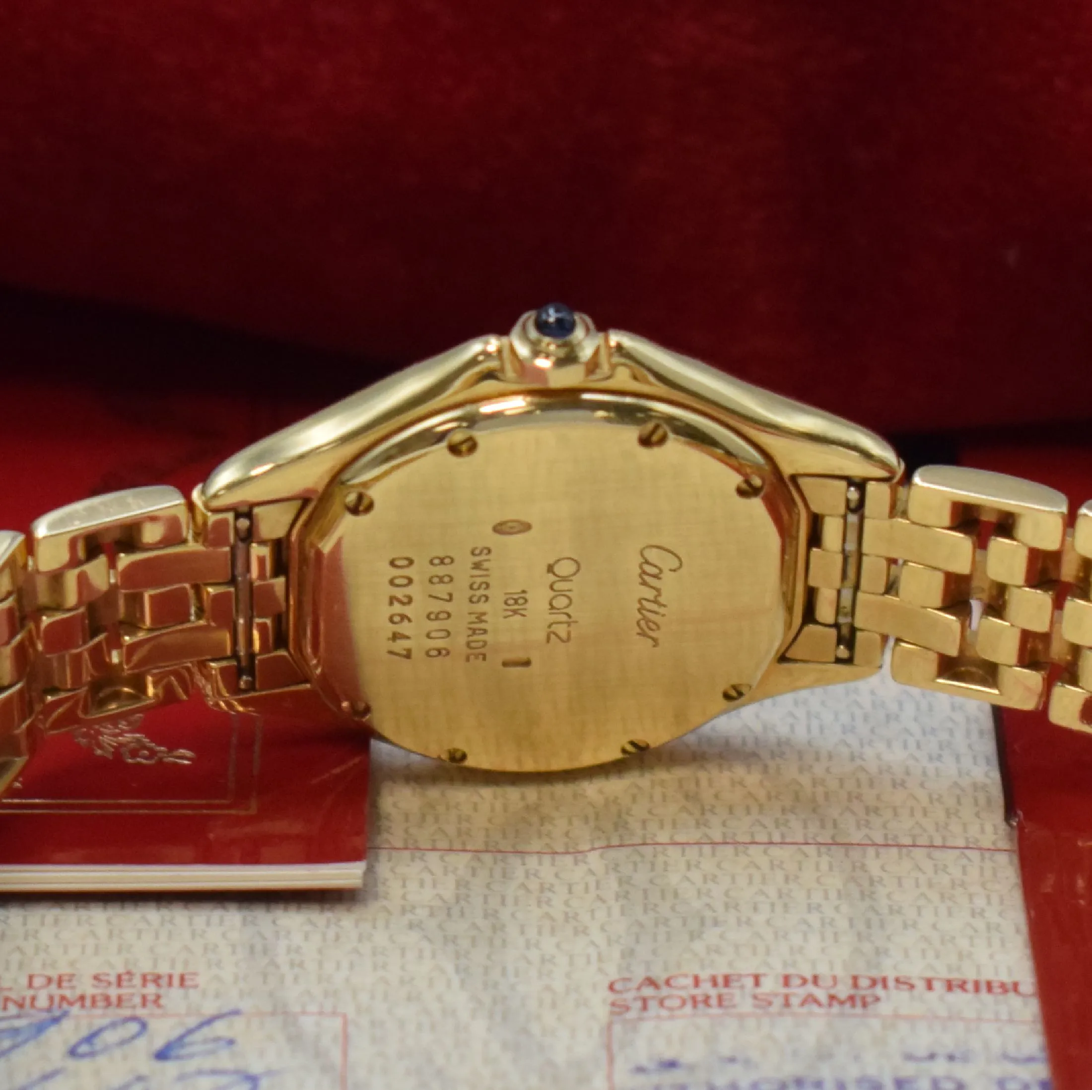 Cartier Cougar 887906 26mm Yellow gold Silver 4