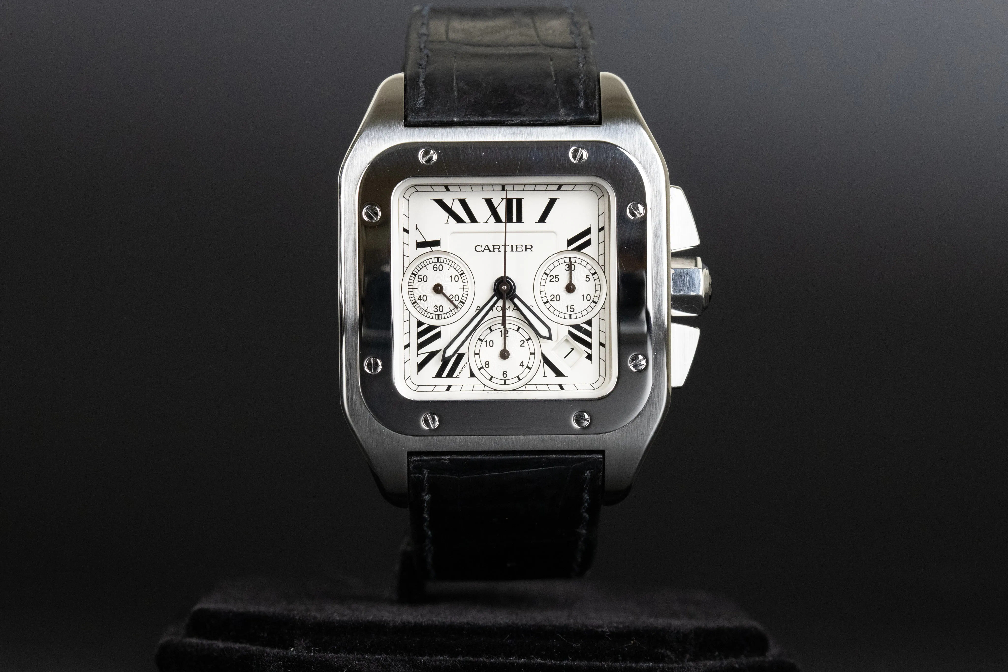 Cartier Santos W20090X8 42mm Stainless steel White