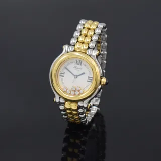 Chopard Happy Sport 27/8237-23 Yellow gold and Stainless steel White