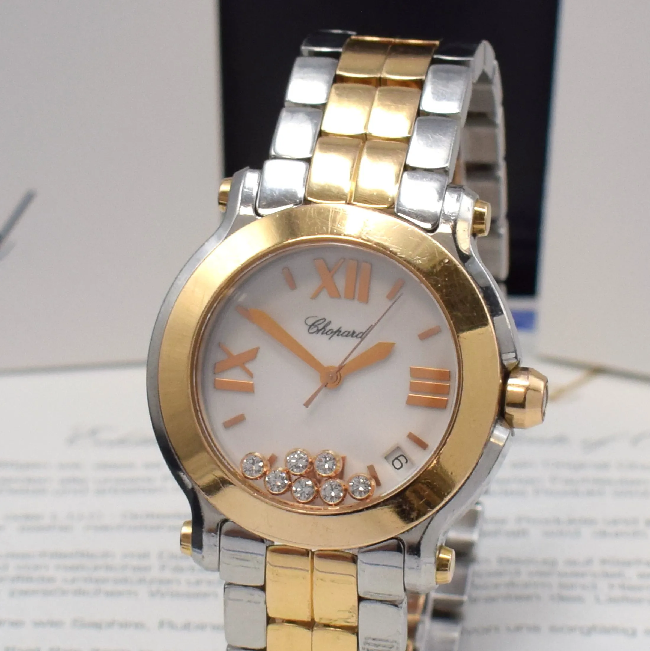 Chopard Happy Sport 278488-9001 36mm Stainless & gold White 1