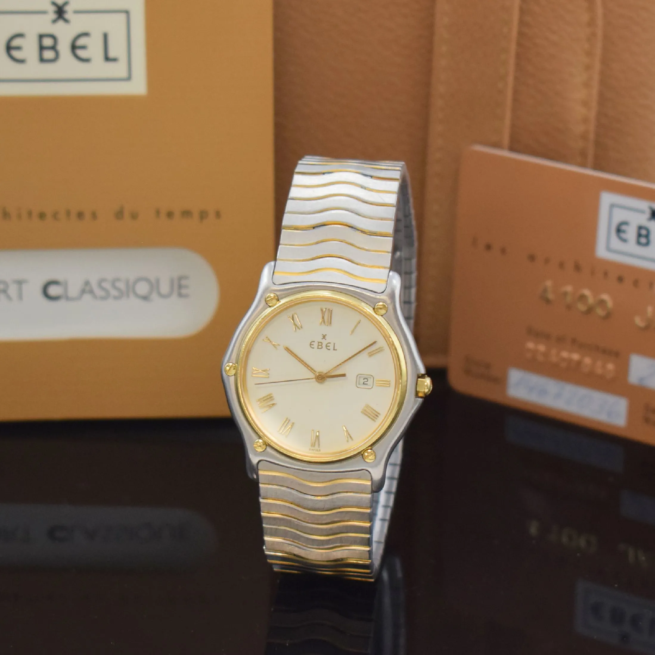 Ebel Sport Classic 183903 36mm Yellow gold and stainless steel White