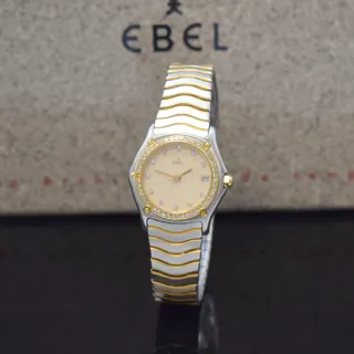 Ebel Sport 183930 Yellow gold and Stainless steel Cream