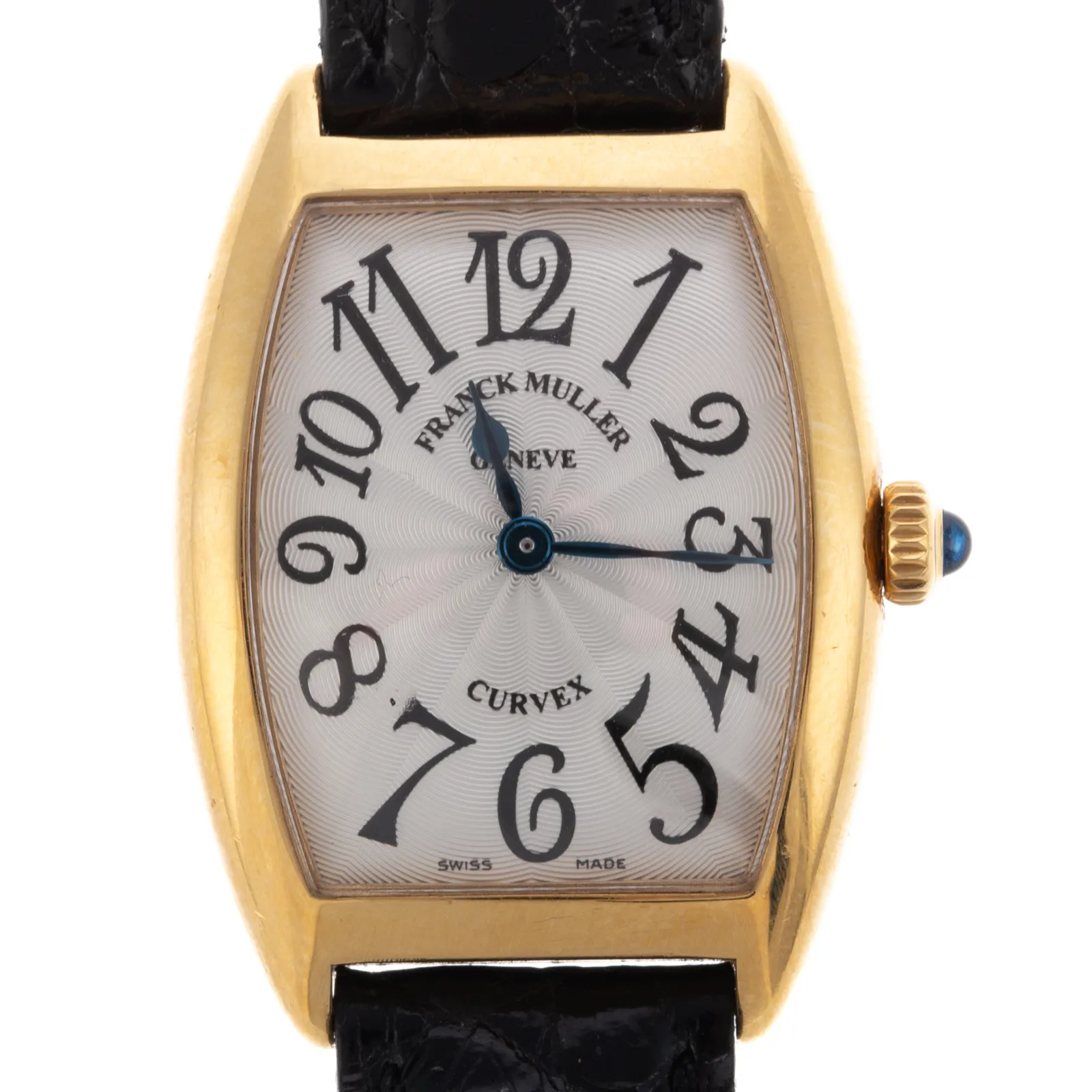 Franck Muller Curvex 1752 QZ 25mm Yellow gold Guilloché 1