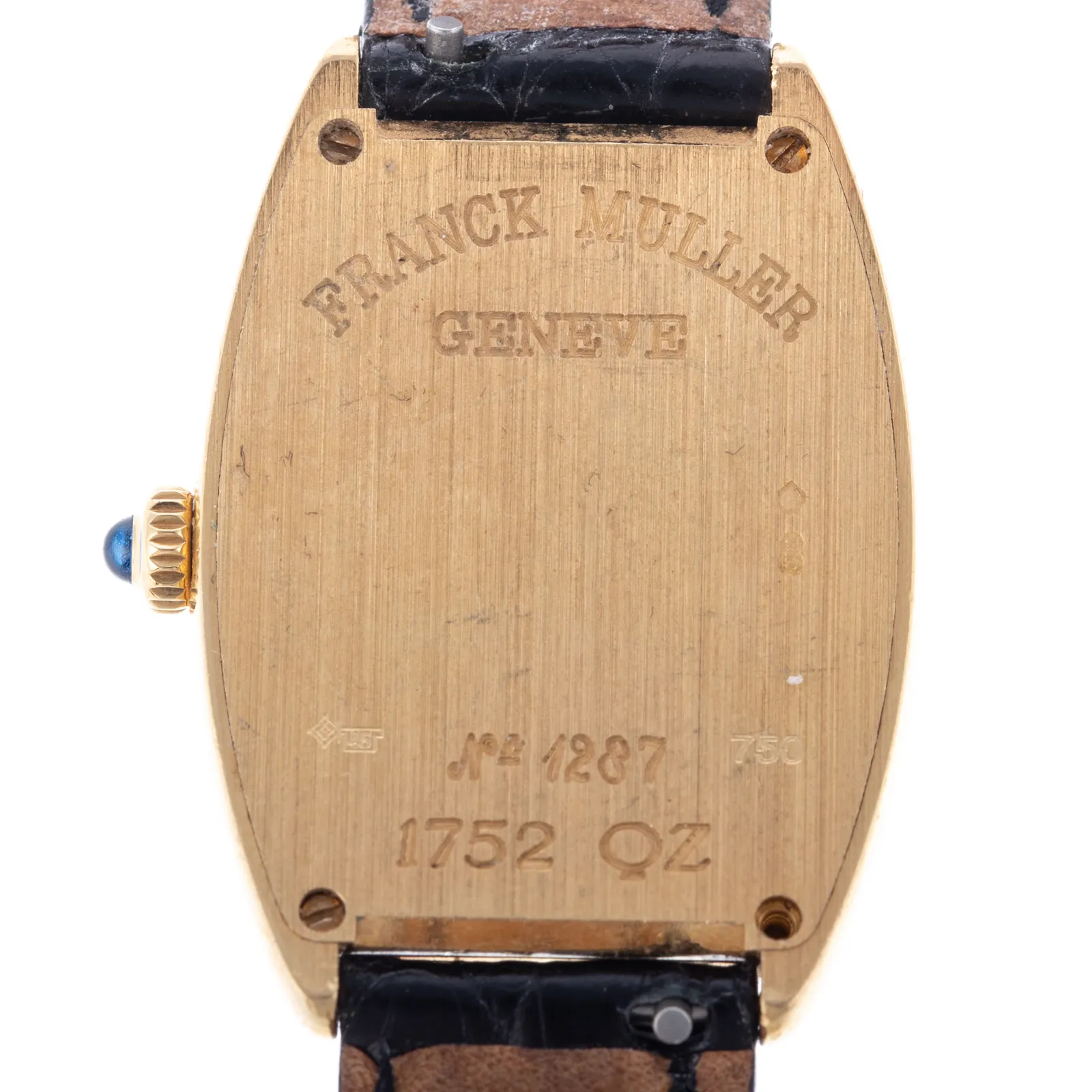 Franck Muller Curvex 1752 QZ 25mm Yellow gold Guilloché 2