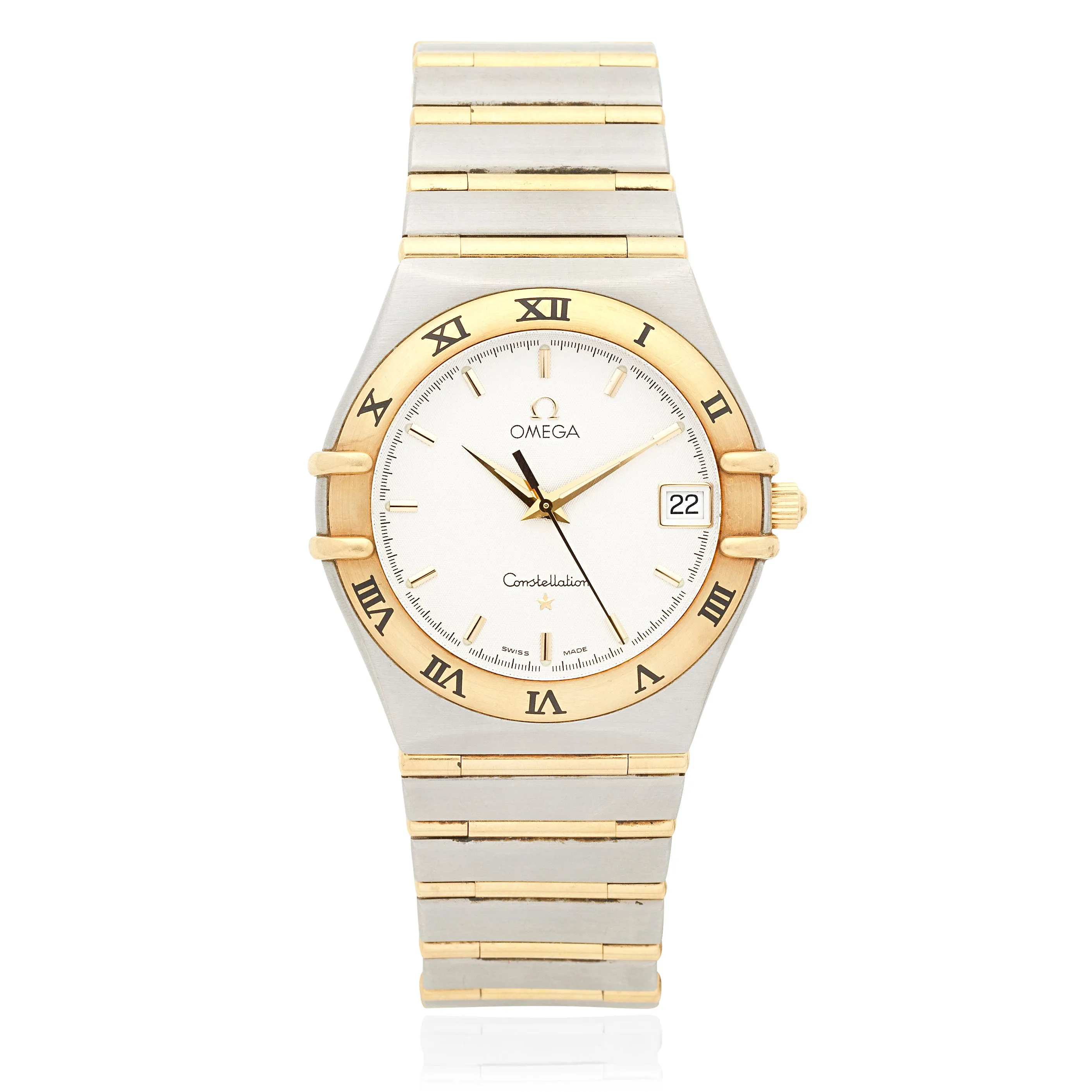 Omega Constellation Quartz 396.1201 32mm Yellow gold and Stainless steel White