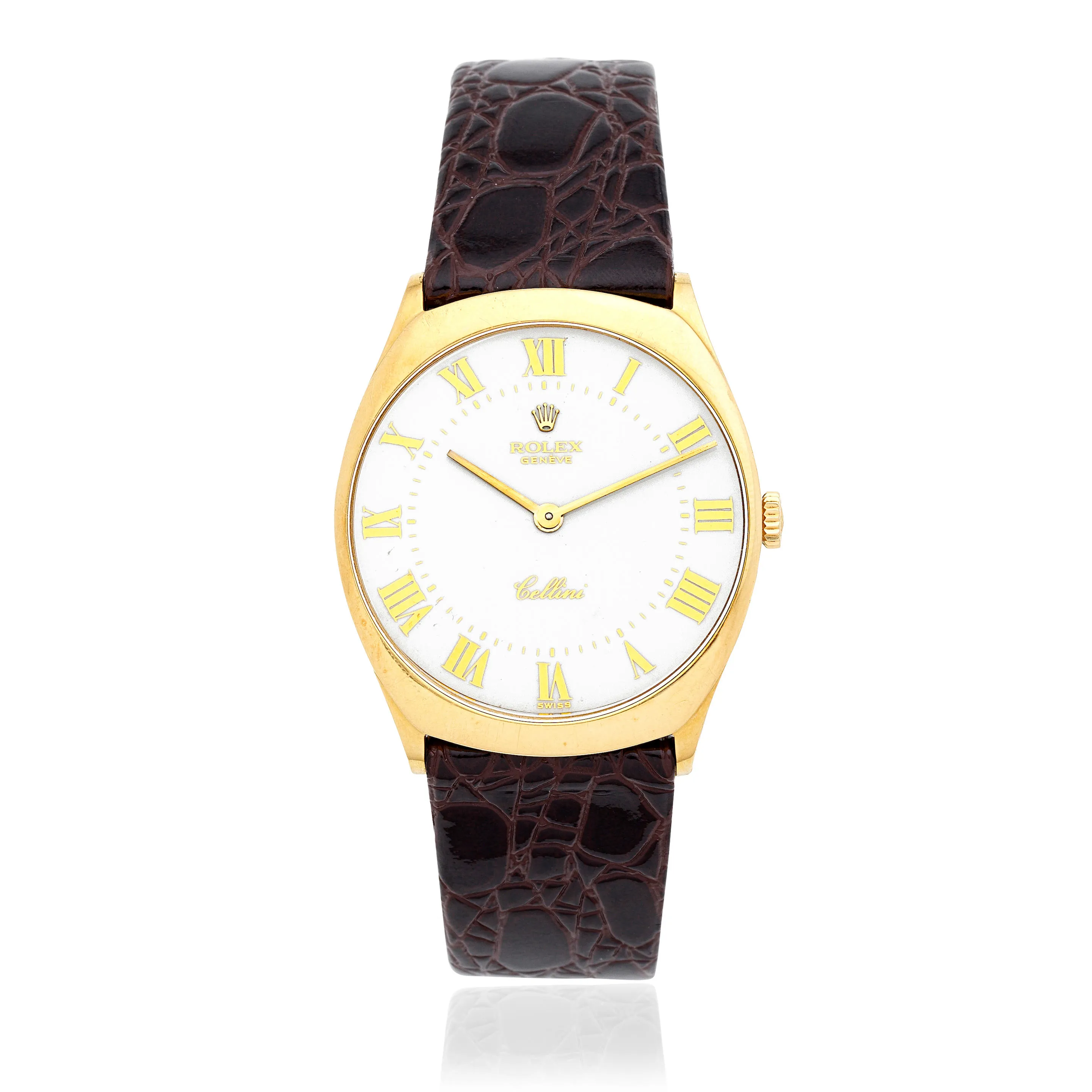 Rolex Cellini 4133 32mm Yellow gold White