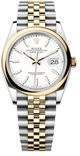 Rolex Datejust 36 126203-0019 Yellow gold and Stainless steel White