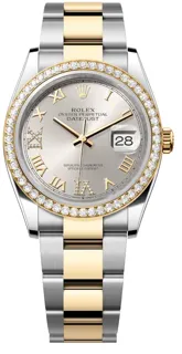 Rolex Datejust 126283RBR-0018 Yellow gold and Stainless steel Silver