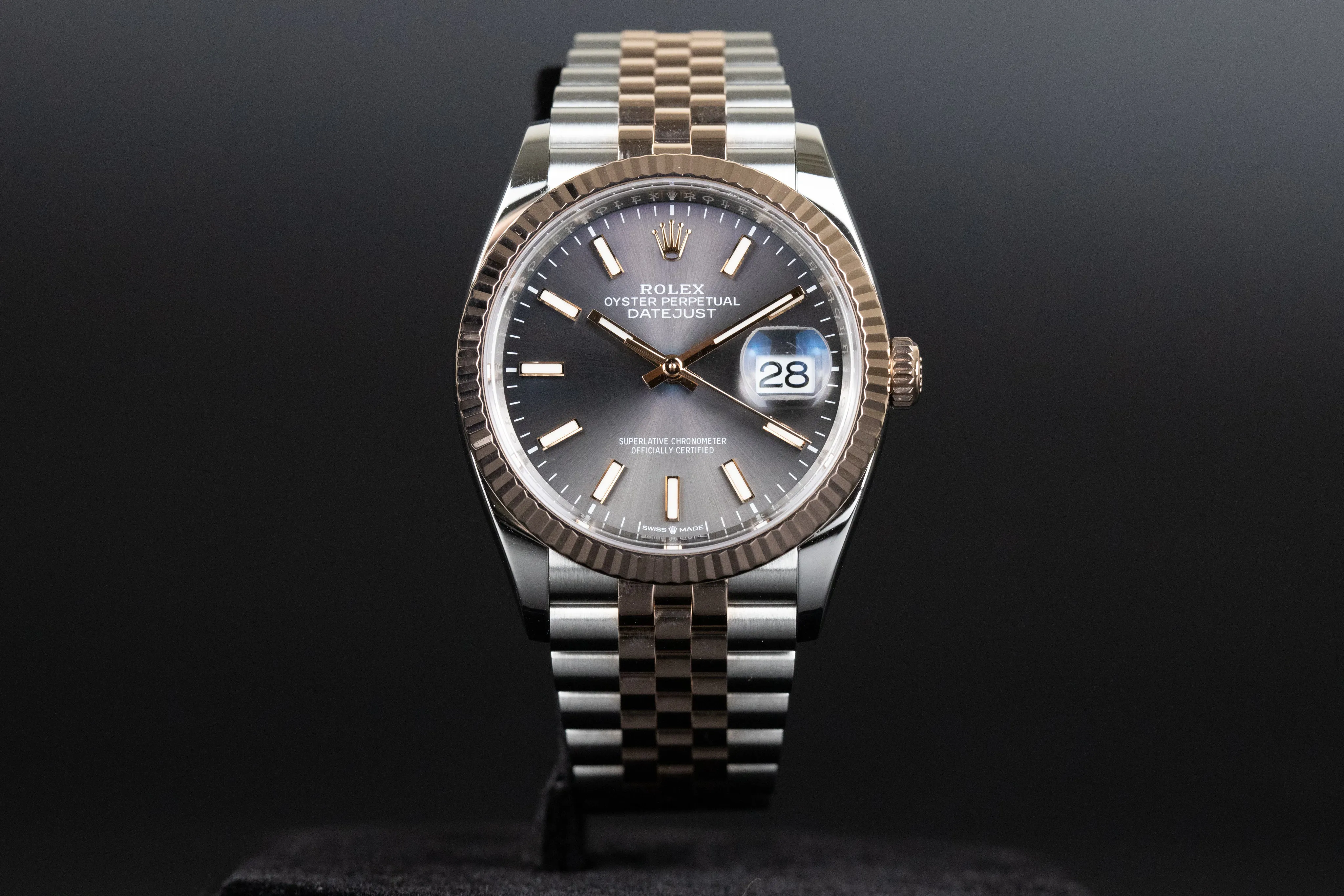 Rolex Datejust 36 126231 36mm Rose gold and Stainless steel Slate Index