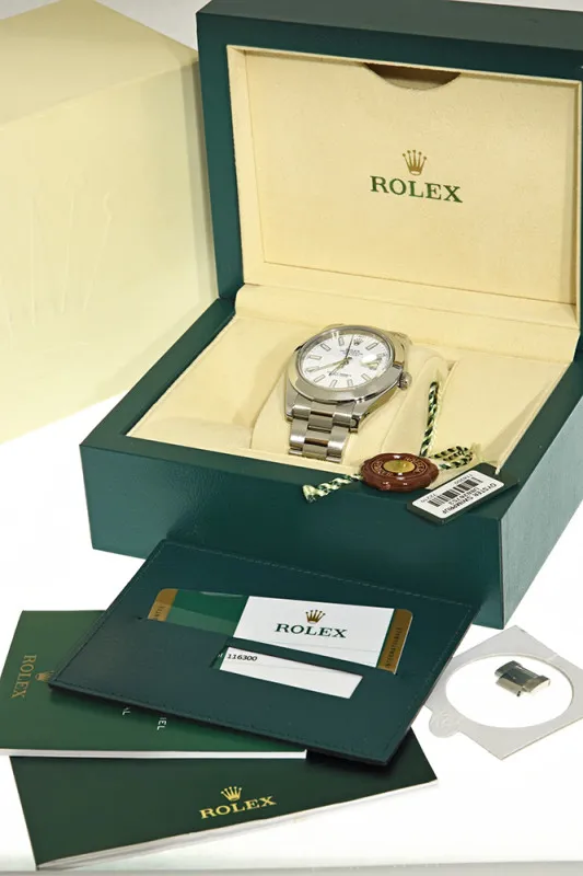 Rolex Datejust II 116300 41mm Oystersteel White 1