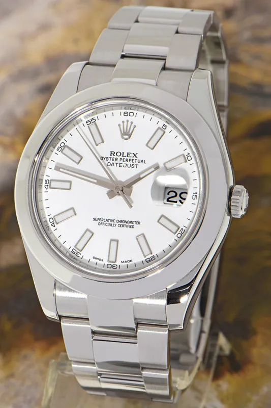 Rolex Datejust II 116300 41mm Oystersteel White 3