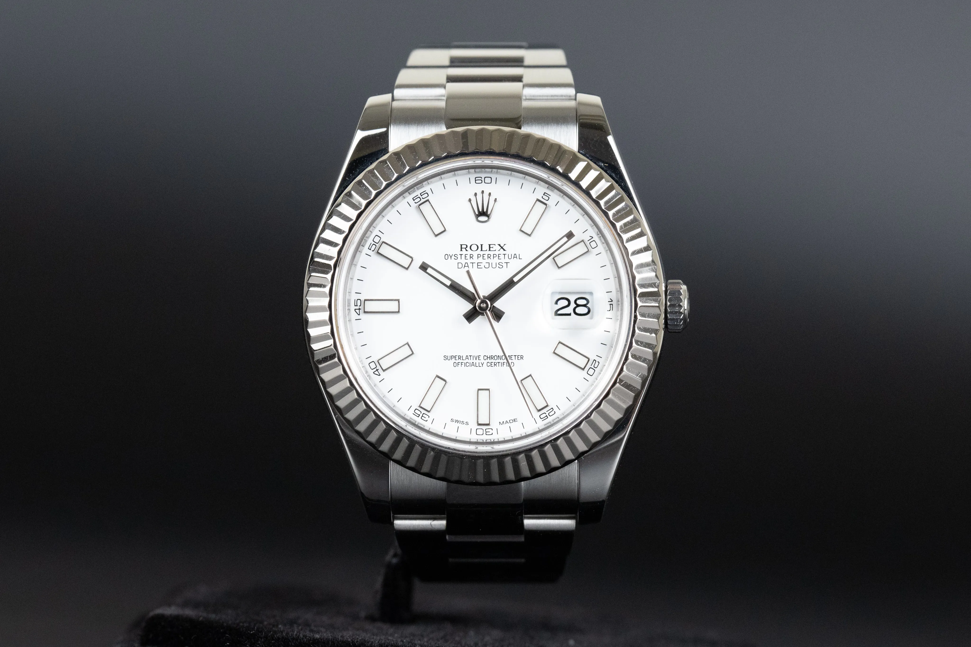 Rolex Datejust II 116334 41mm Stainless steel White