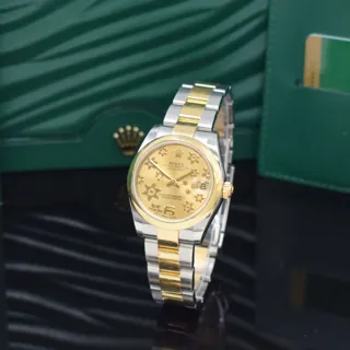 Rolex Datejust 31 178243 Yellow gold and Stainless steel Champagne