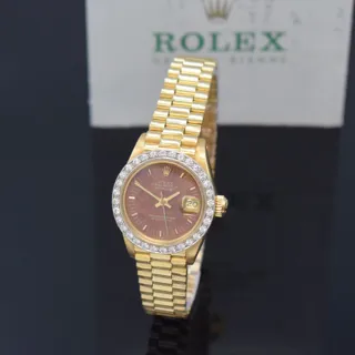 Rolex Datejust 6917 Yellow gold and Diamond Brown