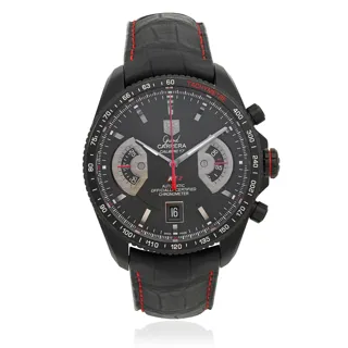 TAG Heuer Grand Carrera CAV518B Stainless steel and Black DLC Black