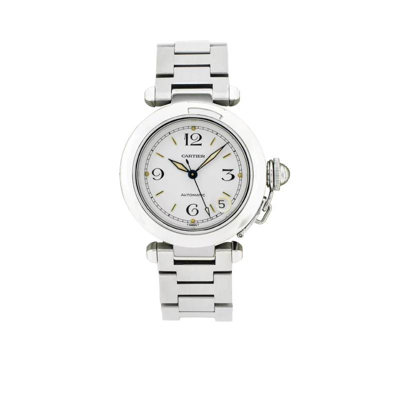 Cartier Pasha 2324 35mm Stainless steel White