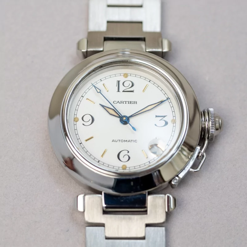 Cartier Pasha 2324 35mm Stainless steel White 3