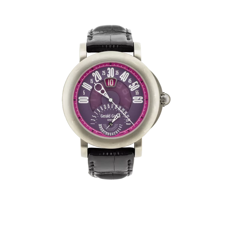 Gérald Genta Arena Bi-Retro BSP.Y.80.267.RW.BD 44mm Titanium Purple