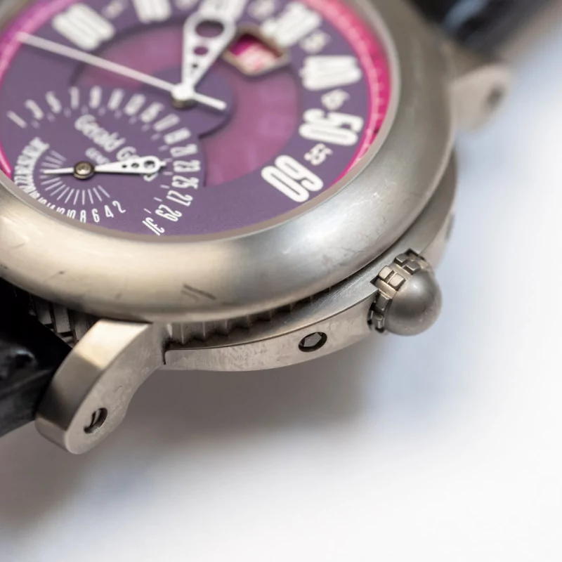 Gérald Genta Arena Bi-Retro BSP.Y.80.267.RW.BD 44mm Titanium Purple 2