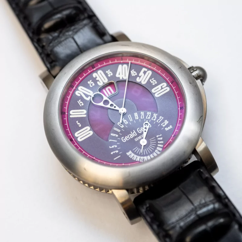 Gérald Genta Arena Bi-Retro BSP.Y.80.267.RW.BD 44mm Titanium Purple 11