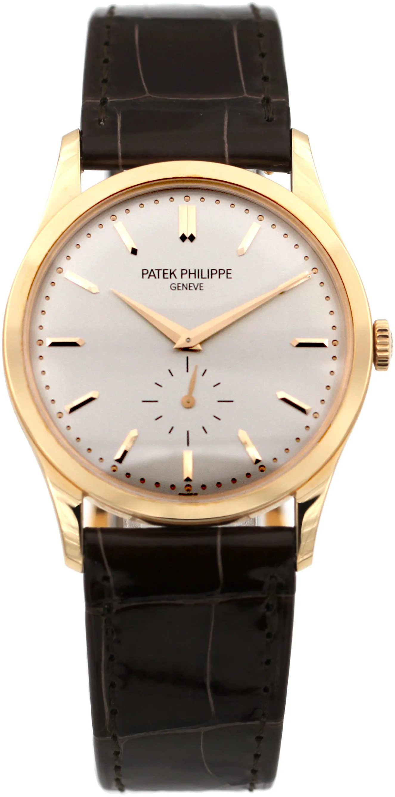 Patek Philippe Calatrava 5196R-001 37mm Rose gold Silver