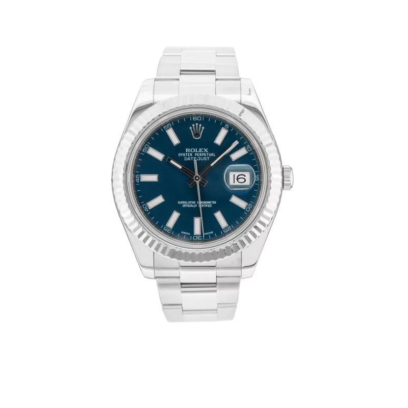 Rolex Datejust II 116334 41mm Stainless steel Blue