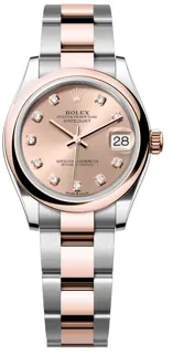 Rolex Datejust 278241-0023 Rose gold and Stainless steel Rosé-colour set with diamonds