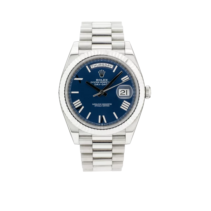 Rolex Day-Date 40 228239 40mm White gold Blue