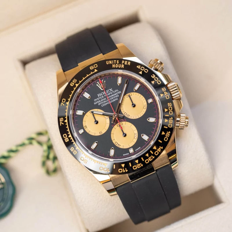 Rolex Daytona 116518LN 40mm Yellow gold Black and white 9