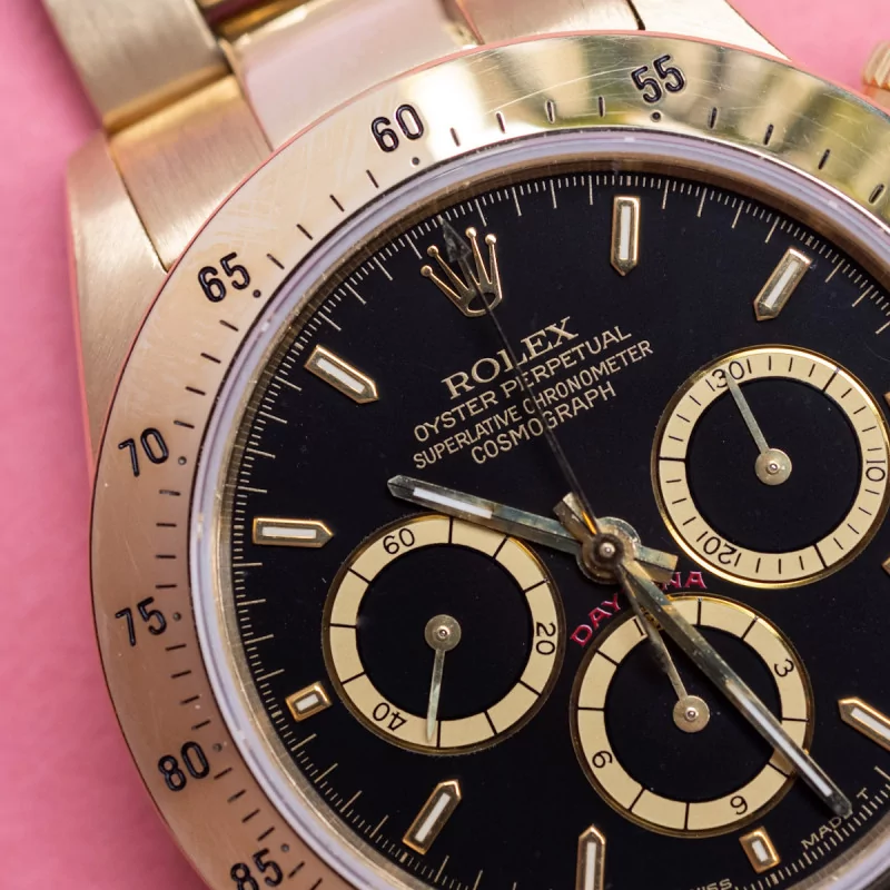 Rolex Daytona 16528 4 40mm Yellow gold Black 4