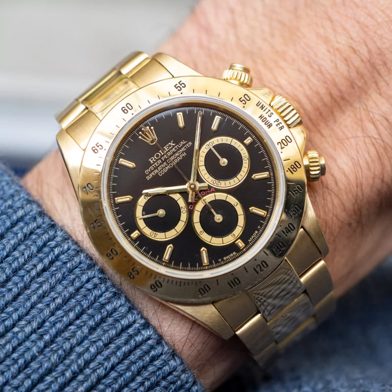 Rolex Daytona 16528 4 40mm Yellow gold Black 8