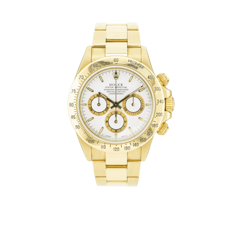 Rolex Daytona 16528 40mm Yellow gold White