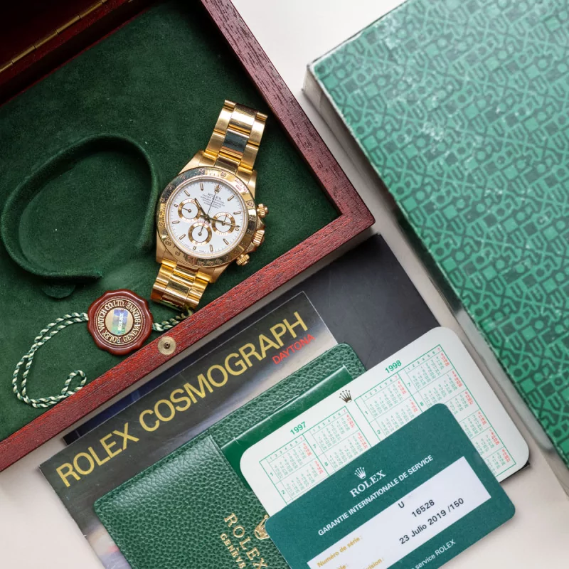 Rolex Daytona 16528 40mm Yellow gold White 5