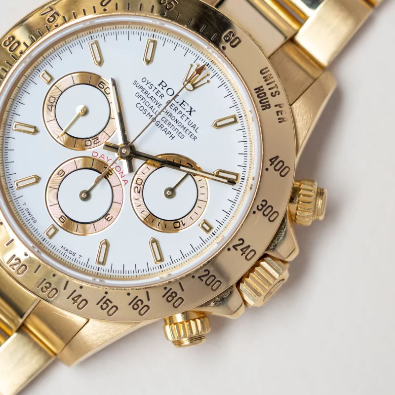 Rolex Daytona 16528 40mm Yellow gold White 6