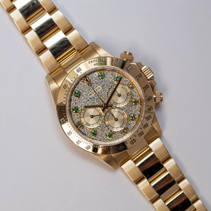 Rolex Daytona 16528 40mm Yellow gold Black 1