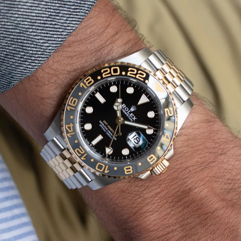 Rolex GMT-Master II 126713GRNR 40mm Yellow gold and Stainless steel Black 7