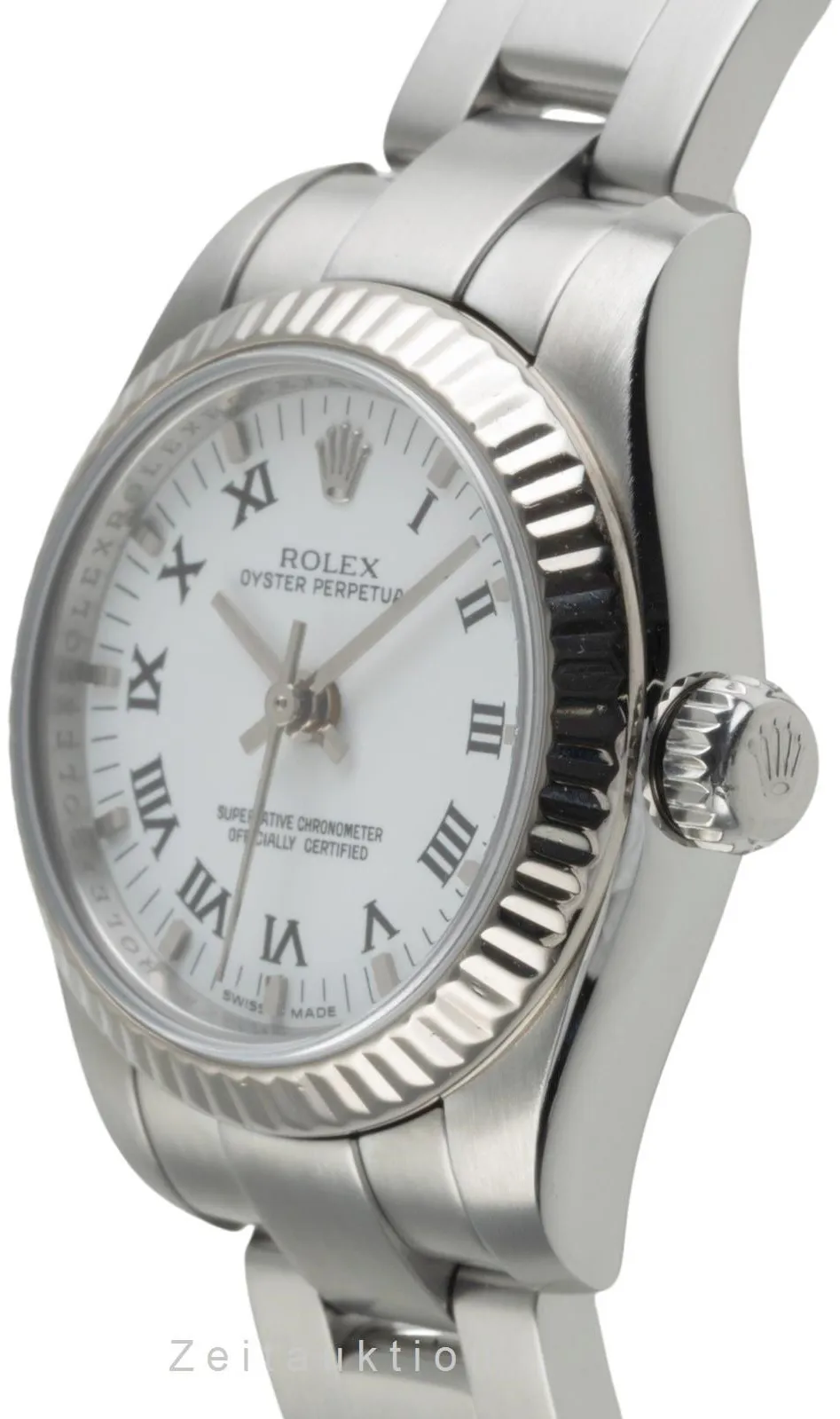 Rolex Oyster Perpetual 26 176234 26.5mm White gold and Stainless steel White 5